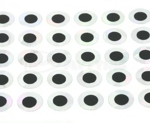 Holographic Silver Tape Eyes Pack 50