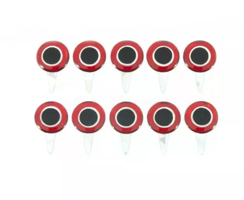 Red Silver Black Tab Eyes 3D