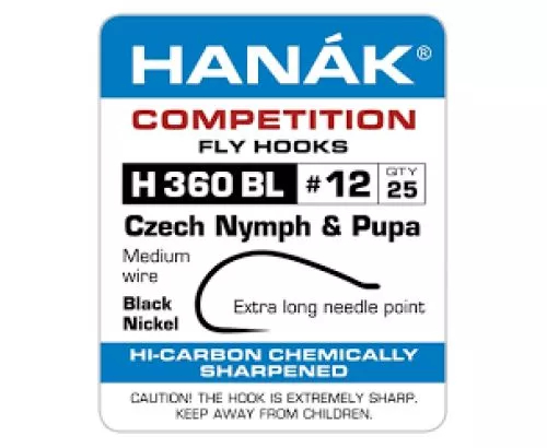 Hanak 360BL Caddis-Shrimp Hook
