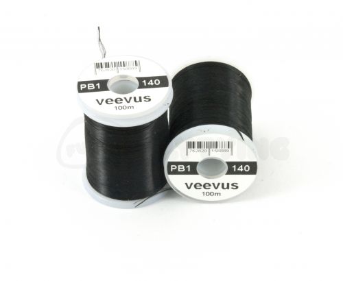Black Assorted Colors 140 Veevus Power Fly Tying Thread 