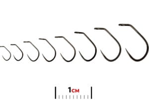 Fulling Mill Jig Force Short Black Nickel BL Fly Tying Hook (5125) - Funky Fly Tying