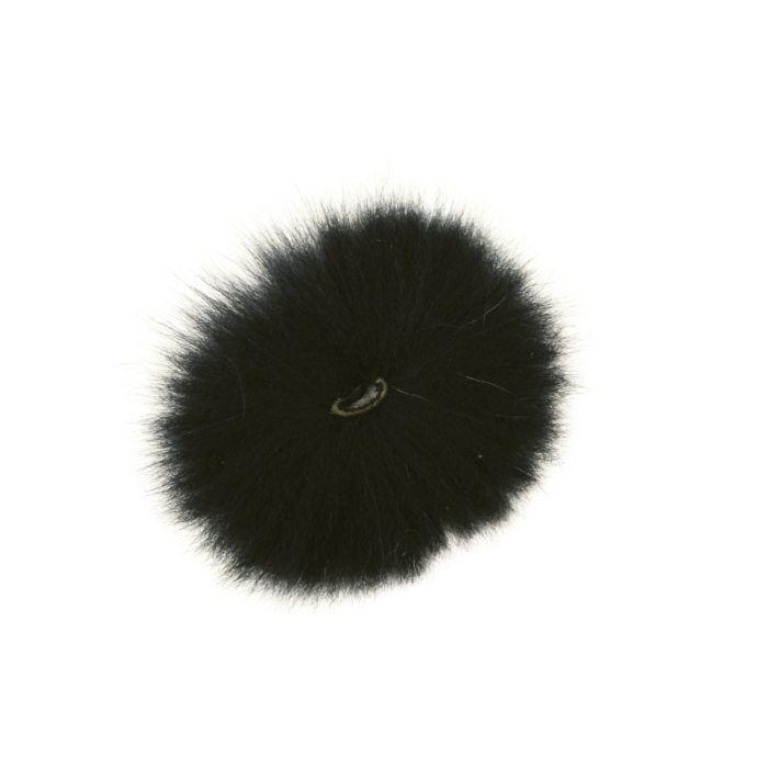 Funky Artic Fox Tail Black and White