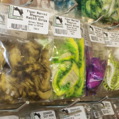 Hareline Tiger Barred Rabbit Zonker Strips - Funky Fly Tying