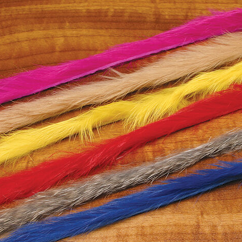 Hareline Micro Rabbit Strip – 11) Black - Funky Fly Tying