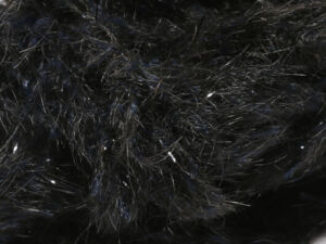 Hareline Small 5mm Speckled Black Mohair Scruff - Funky Fly Tying