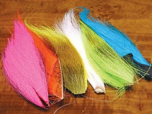 Hareline Fluorescent Bucktail Combo - Funky Fly Tying